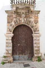 Fototapeta na wymiar Historical palace. Martina Franca. Puglia. Italy.