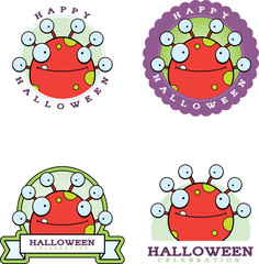Cartoon Monster Halloween Graphic