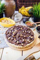 Vegan Chocolate Tart, Vertical View