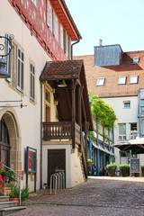 traditional german timber frame house in Waiblingen (Baden-Wuerttemberg)