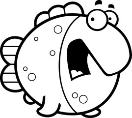 Scared Cartoon Fish