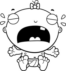 Cartoon Baby Girl Crying