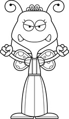 Cartoon Angry Bride Butterfly