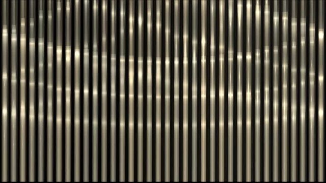 4k waving light on metal strips,stainless-steel lines rhythm,vj music background.	