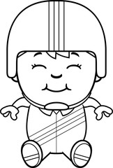 Cartoon Daredevil Sitting