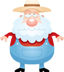 Sad Cartoon Farmer