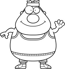 Waving Cartoon Fitness
