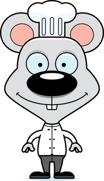 Cartoon Smiling Chef Mouse