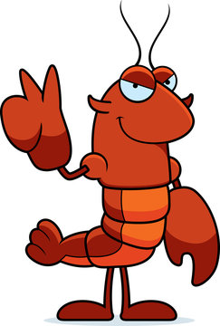 Cartoon Crawfish Peace