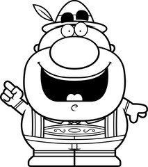 Cartoon Lederhosen Man Idea