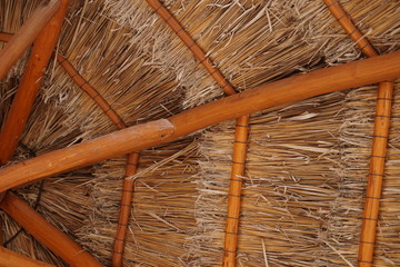 Tiki hut thatch roof