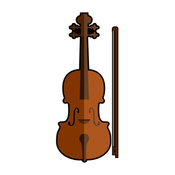 Isolated violin icon
