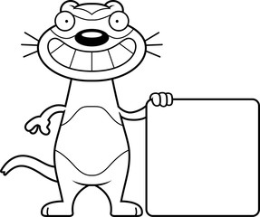 Cartoon Ferret Sign