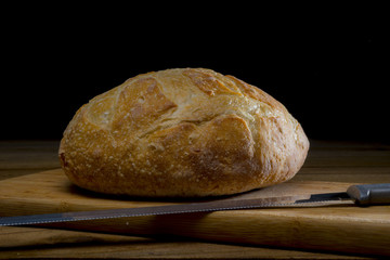 baked cooked bread 