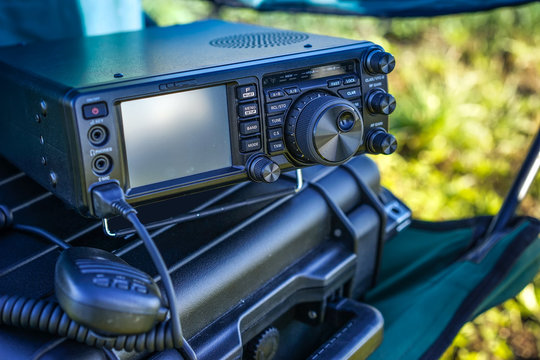 Radio communication. Radio waves. Portable radio.