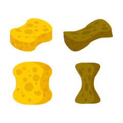 Sponge new and old set. Accessory for cleaning