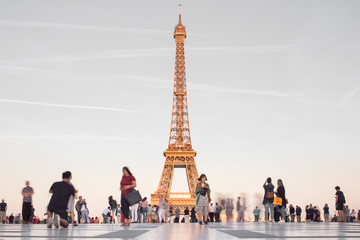 Fototapeta na wymiar Paris - parvis du Trocadéro