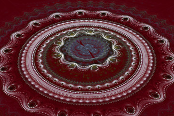 Fractal julian concentric circles wave