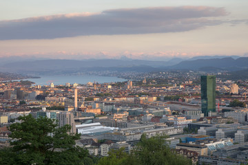 Fototapeta na wymiar Die Stadt Zürich