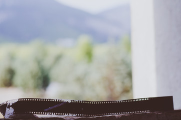 Film relic retro black and white