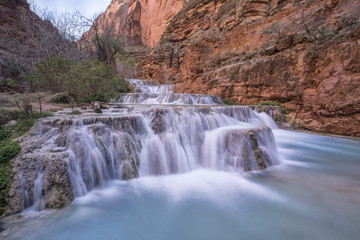 Beaver Falls Waterfall, Havasupai Indian Reservation, Grand Canyon, Arizona