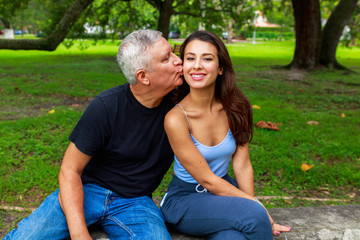 Naklejka premium Father and Daughter