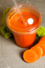 Fresh carrot juice