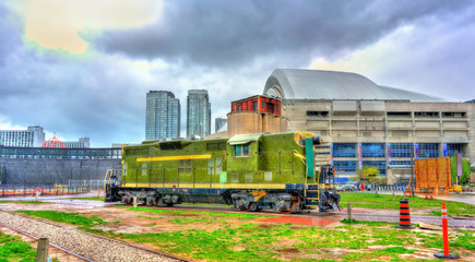 Old diesel locomotive in Roundhouse Park, Toronto © Leonid Andronov