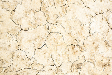 Background with cracked, burnt, lifeless soil.
