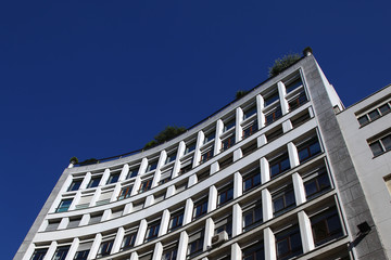 Fototapeta premium Modern stone facade in Milan