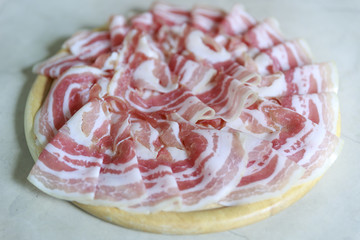 Sliced Italian salami
