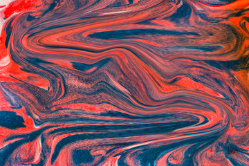 Abstract Blue and Red Twisted Swirled Design