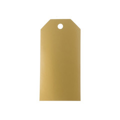 blue tag isolated on white background