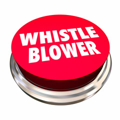 Whistle Blower Red Button Report Abuse Crime 3d Illustration