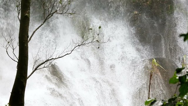 A beautiful cascade waterfall in the cuban jungles near Cumanayagua