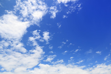 beautiful white clouds on blue sky for background and design