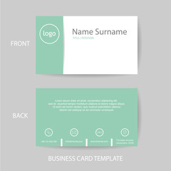 Vector modern and clean business card design template