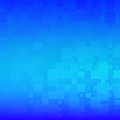 Azure blue glowing rounded tiles background