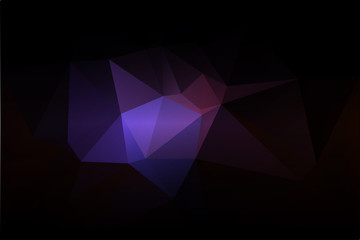 Purple brown black low poly background