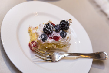 footed bowl with pastries 