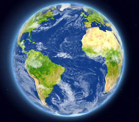 Atlantic Ocean from space