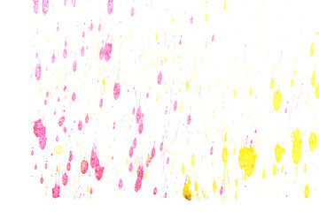 Abstract yellow red ink splash