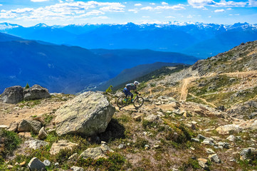 Whistler Mountain Bike Park, BC, Canada - Top of the wolrd trail, July 2016