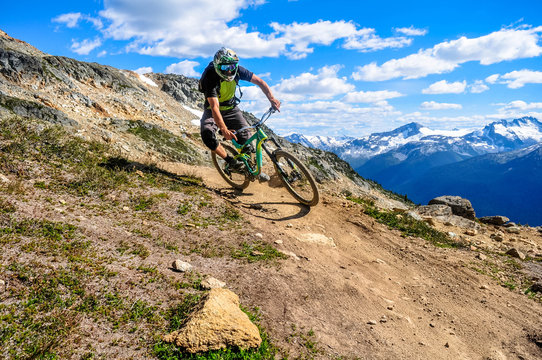 Whistler Mountain Bike Park, BC, Canada - Top of the wolrd trail, July 2016