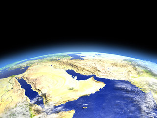 Arab Peninsula from space