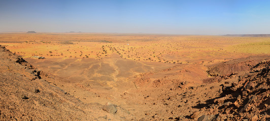 Panorama of Sudan desert