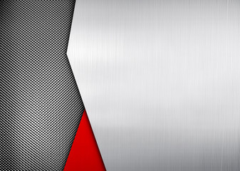 silver metal with mesh background