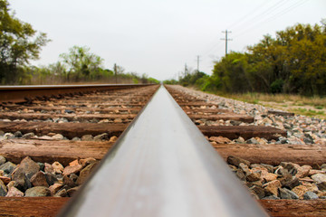 Fototapeta na wymiar rail road tracks