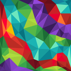 vector illustration of triangle  Multicolored Background
