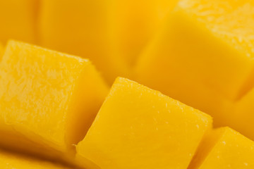 Juicy Mango slice close up
